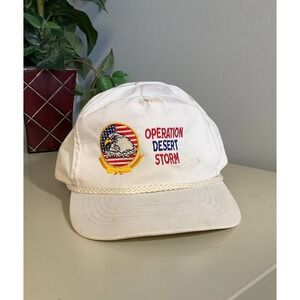 Operation Desert Storm Baseball Cap Ama Pro White One Size Adjustable